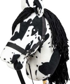 Hobby Horse groot formaat A3, wit  met zwarte vlekken