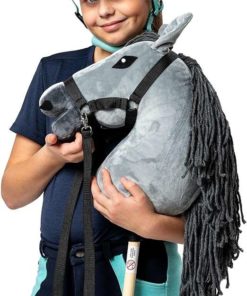 Alternative view of Hobby Horse grijs, groot formaat A3, voor hobby horsing