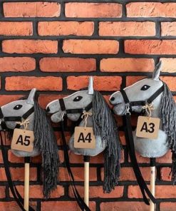 Alternative view of Skippy Hobby Horse Grijs, halster en teugels in set, formaat A4