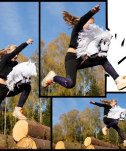 Alternative view of Hobby Horse wit met Halster | Luxe uitvoering | Groot formaat A3