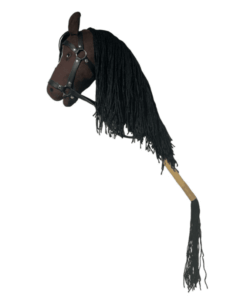 Alternative view of Luxe Hobby Horse met open mond en staart | ByToizz | Kleur Bruin