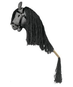 Alternative view of Luxe Hobby Horse met open mond en staart | ByToizz | Kleur Grijs