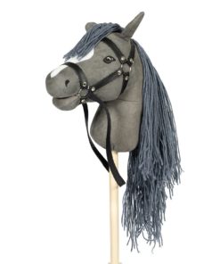 Luxe Hobby Horse met open mond en staart | Grijs