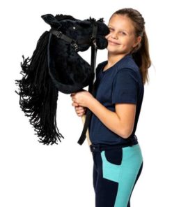 Hobby Horse groot formaat A3 | Zwart met Halster