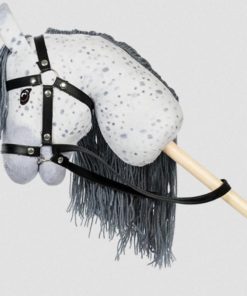 Hobby Horse Star met open mond | Grijs gevlekt | met staart