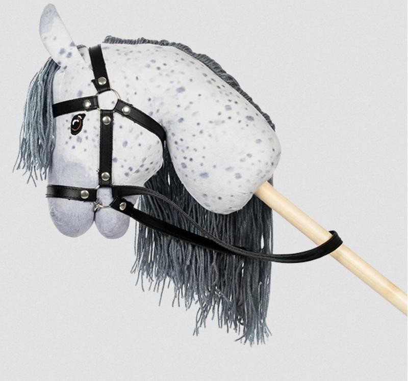 Hobby Horse Star met open mond | Grijs gevlekt | met staart De Hobby Horse specialist van Nederland en België Hobby Horse Star met open mond | Grijs gevlekt | met staart