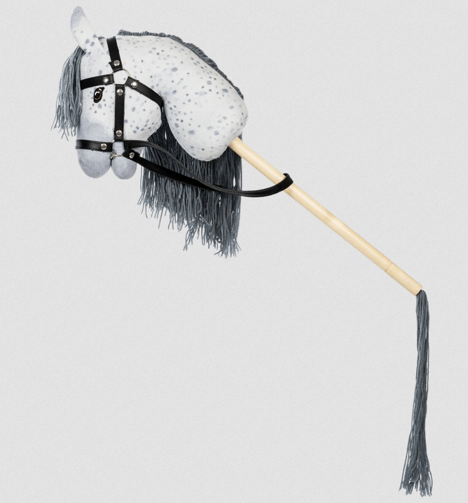 Hobby Horse Star met open mond | Grijs gevlekt | met staart De Hobby Horse specialist van Nederland en België Hobby Horse Star met open mond | Grijs gevlekt | met staart - Afbeelding 2