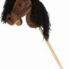 Hobby HORSE met Halster – A3 formaat – hoogwaardig pluche met lange manen – Kleur blond De Hobby Horse specialist van Nederland en België Hobbyhorse Medium