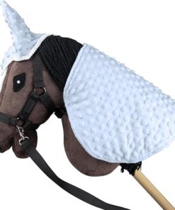 Deken en vliegenkap voor hobby horse – kleur blauw