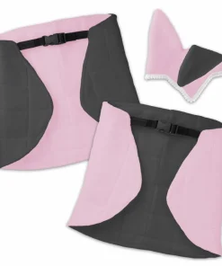 Alternative view of Deken en oorbeschermer voor Hobby Horse | Omkeerbaar | Roze/Grijs