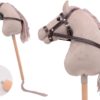 Hobby Horse met halster, formaat A4 , wit met bruine vlekken De Hobby Horse specialist van Nederland en België Hobbyhorse Medium