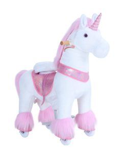 Ponycycle Glitter Unicorn Ux402 voor kinderen van 4 tot 9 jaar