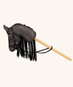 Alternative view of BY ASTRUP® Thor – Zwart Hobby Horse met Glanzende Manen