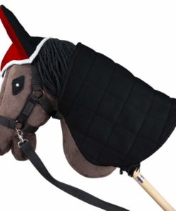 Hobby-Horse-oorbeschermer-en-Deken-rood-zwart