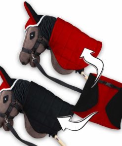 Hobby-Horse-oorbeschermer-en-Deken-rood-zwart-7