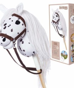 Hoppihorse Hobby Horse wit met zwarte vlekken