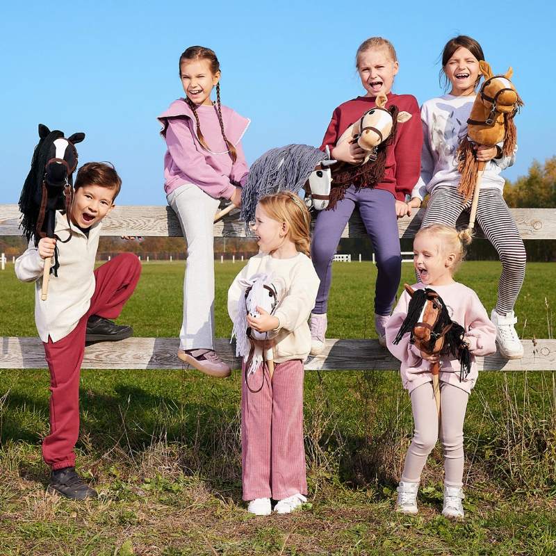 Hoppihorse Hobby Horse wit met zwarte vlekken De Hobby Horse specialist van Nederland en België Hoppihorse Hobby Horse wit met zwarte vlekken - Afbeelding 3