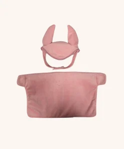 Alternative view of Stijlvolle Hobby Horse Deken en Muts – Roze Fluweel van ByAstrup