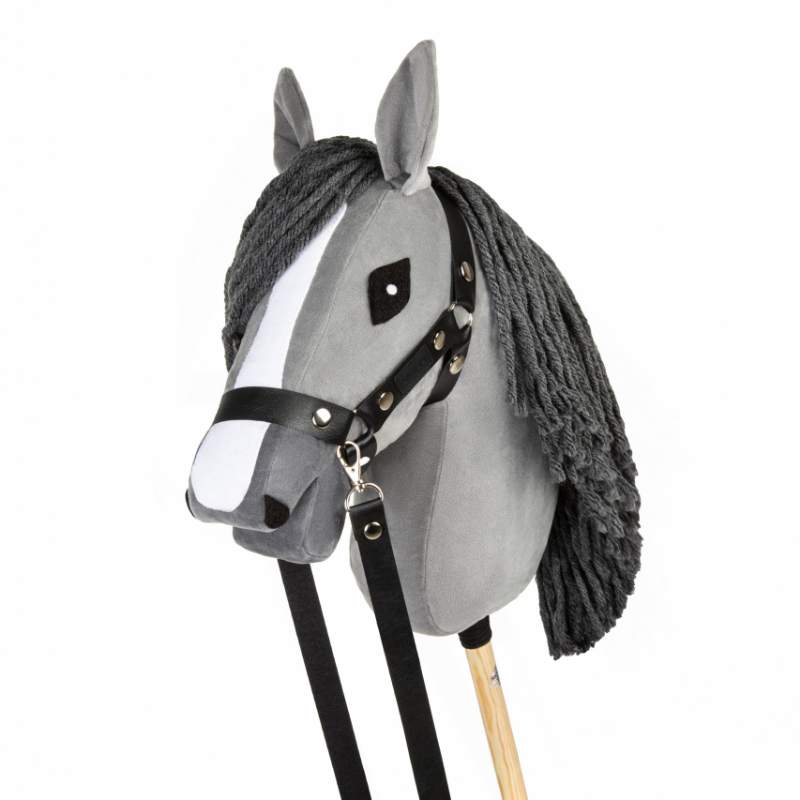 Hobby Horse Halster van Kunstleer – Zwart De Hobby Horse specialist van Nederland en België s5___pleather-halter-hh-black_3550_800_800