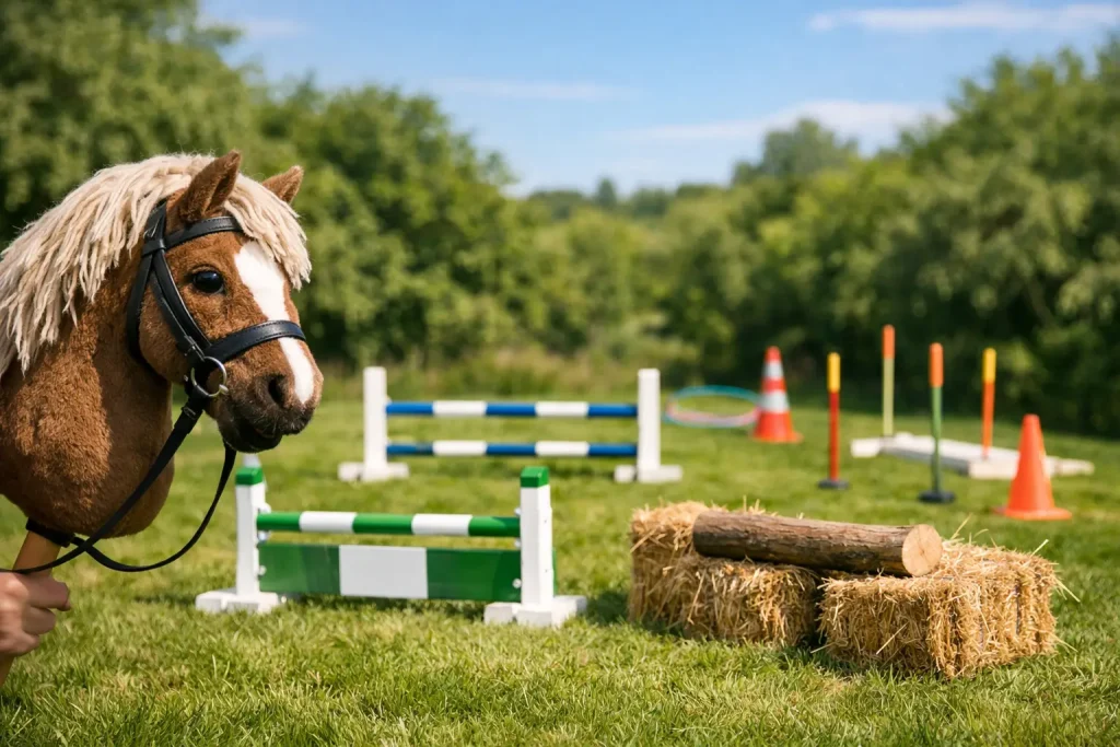 Hobby horse spring parcours opbouwen