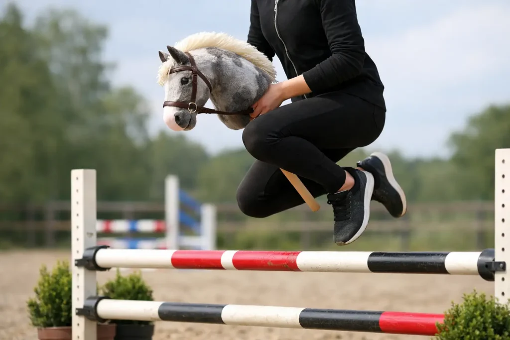 Hobby horse trainen voor springen