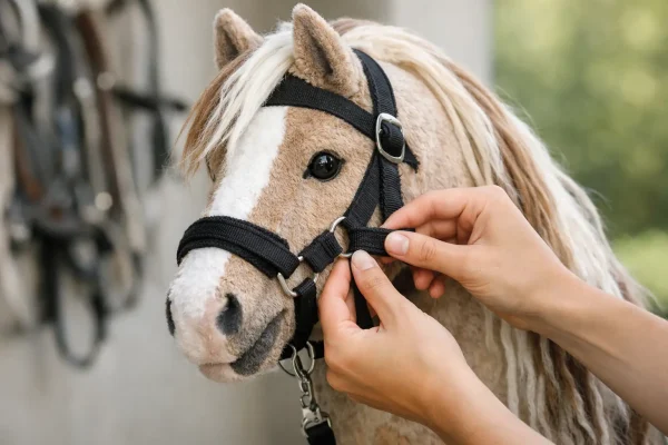Hobby horse halster afstellen: duidelijke uitleg