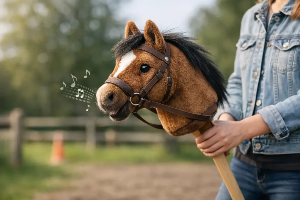 Is een hobby horse met geluid een goed idee?