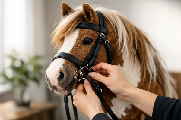 Een hobby horse hoofdstel gebruiken doe je zo