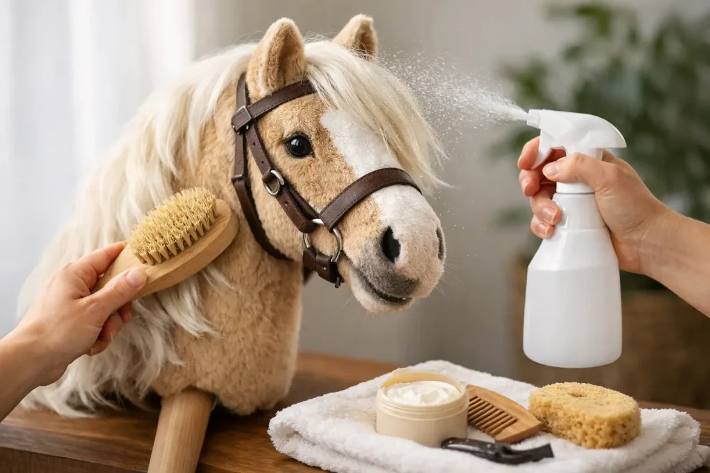 Hobby horse schoonmaken tips voor een frisse vacht