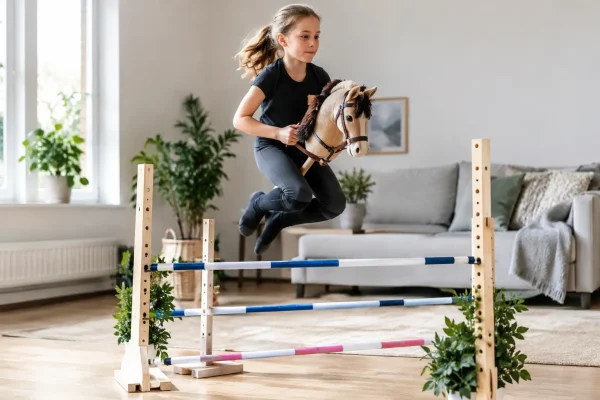 Hobbyhorse springparcours thuis bouwen in 6 stappen