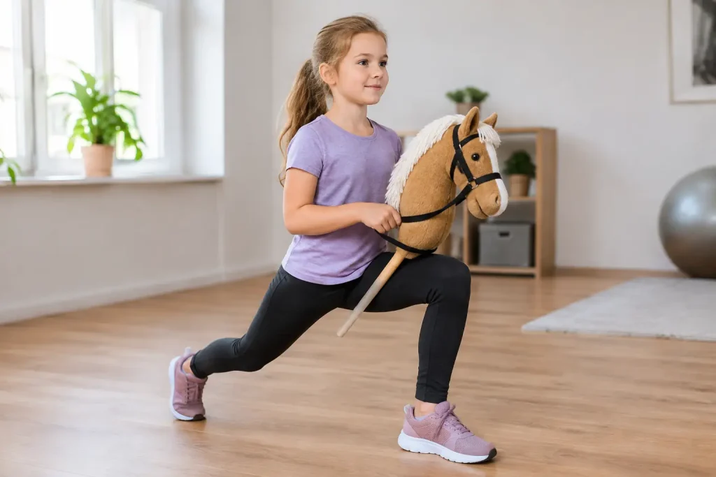 Hobbyhorsing warming-up oefeningen voor kinderen